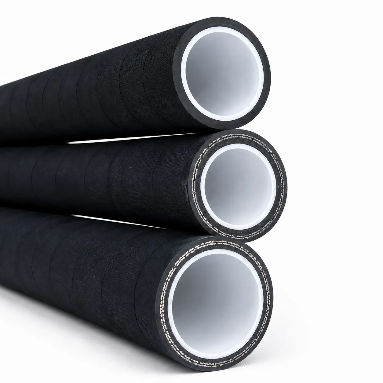 High-pressure PTFE composite hose for industrial applications