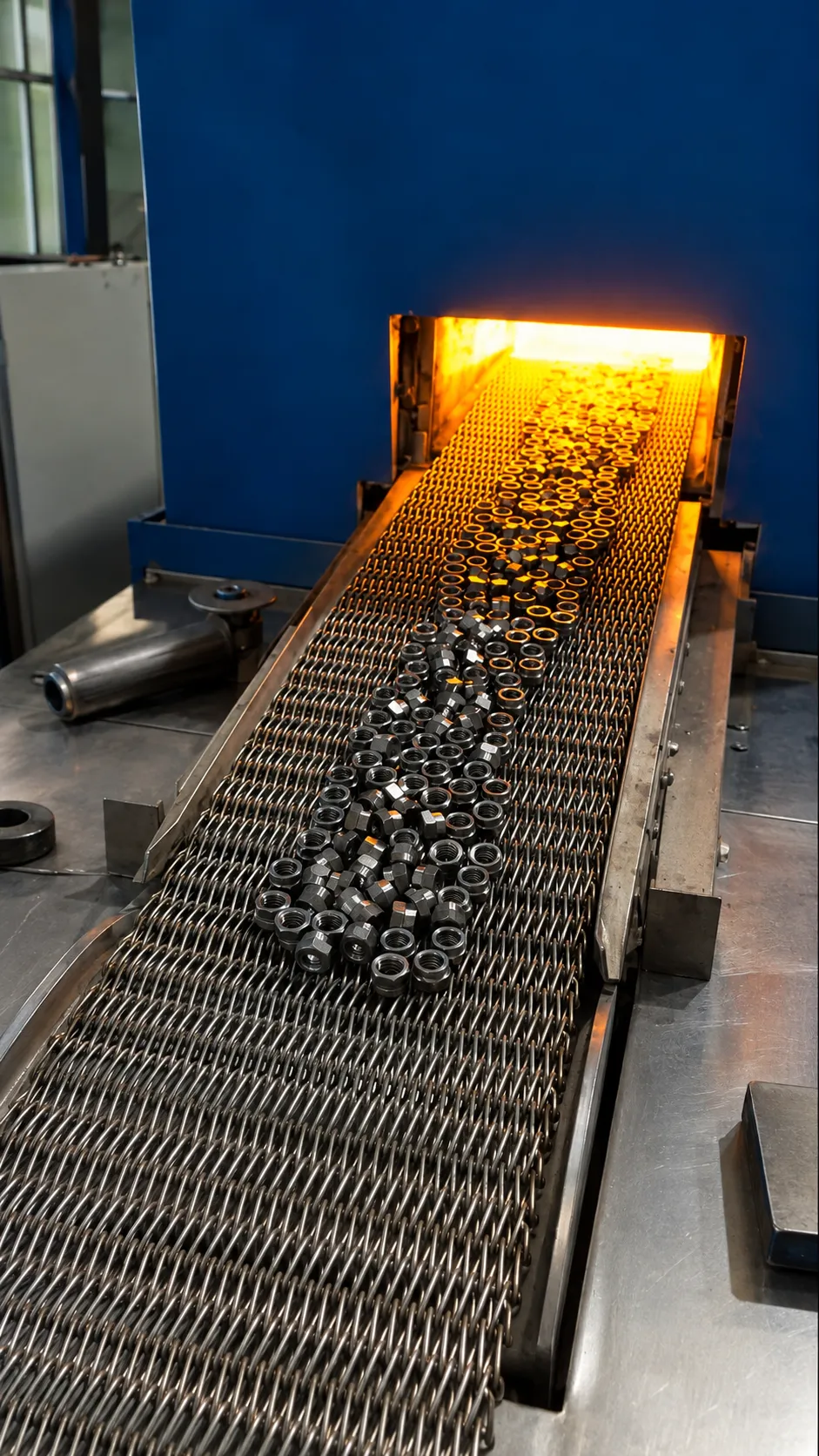 Tunnel brazing furnace for hose assembly
